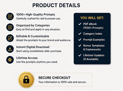 1000+ Affiliate & Digital Product Business Prompts - Nxtrends