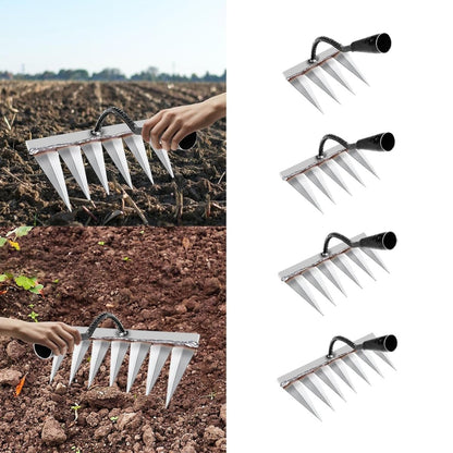 Iron Rake for Gardening and Weeding - Heavy Duty Garden Tool - Moda & Main