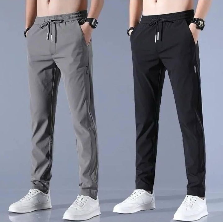 Men Solid Track Pants ( Pack Of 2 ) - Moda & Main