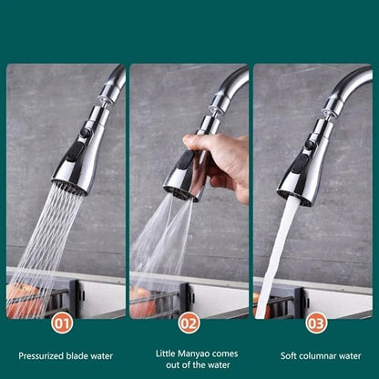 Stainless Steel 360 Degree Flexible tap extender for kitchen sink - Moda & Main