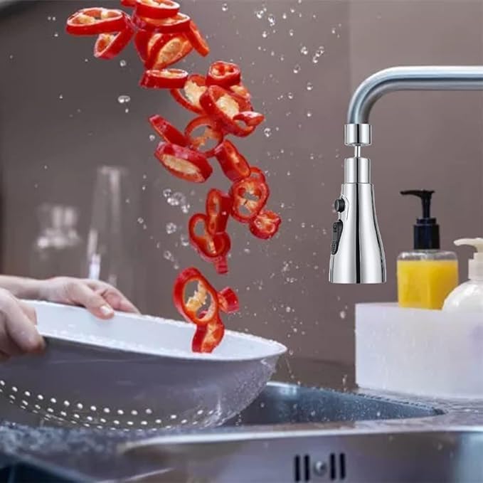 Stainless Steel 360 Degree Flexible tap extender for kitchen sink - Moda & Main