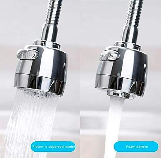 Stainless Steel 360 Degree Flexible tap extender for kitchen sink - Moda & Main