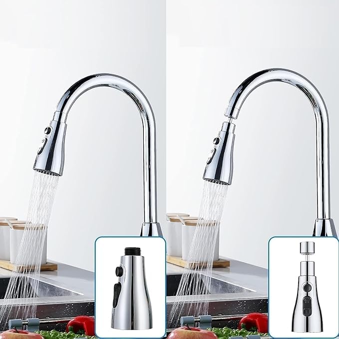 Stainless Steel 360 Degree Flexible tap extender for kitchen sink - Moda & Main